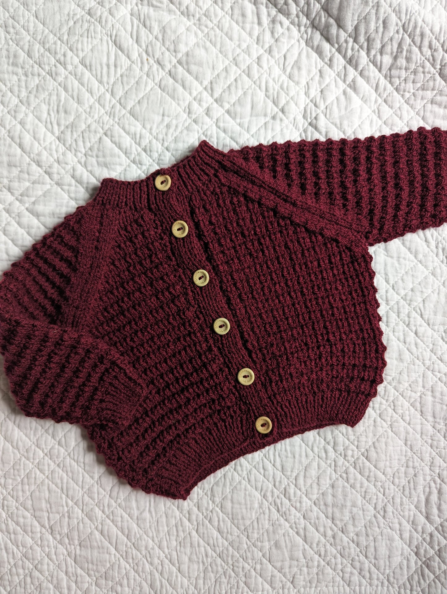 6-12 Months | Hand Knit Cardigan