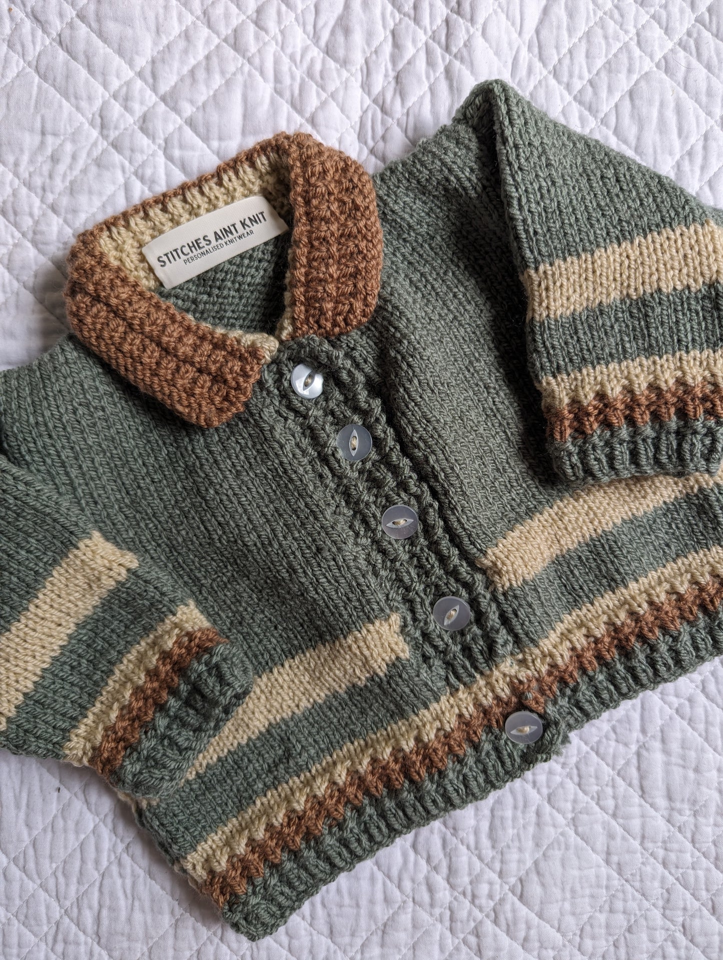 3-6 Months | Hand Knit Cardigan