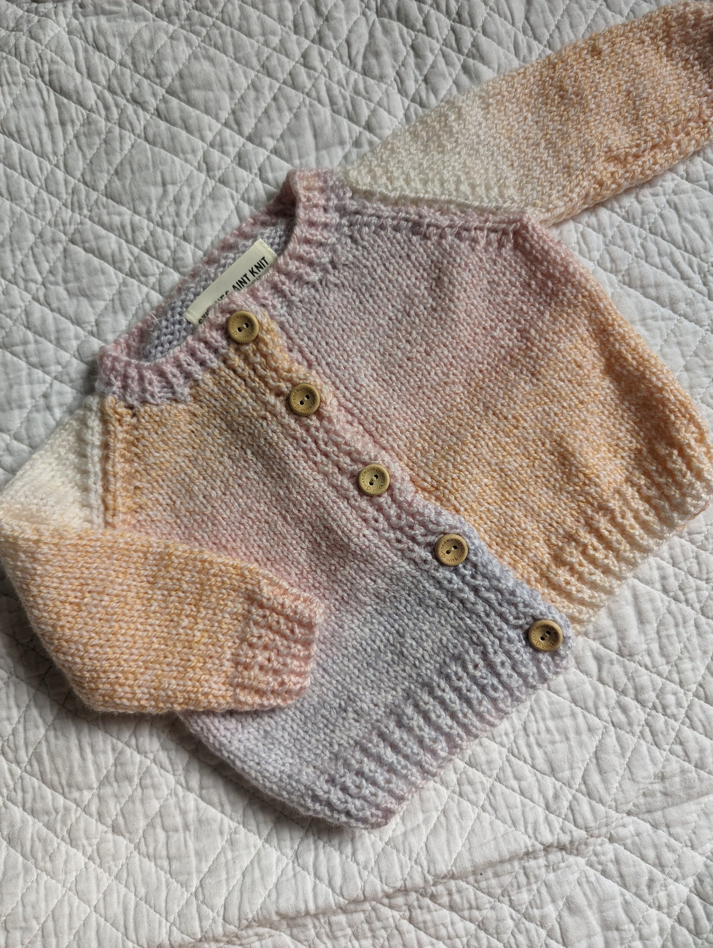 3-6 Months | Hand Knit Cardigan