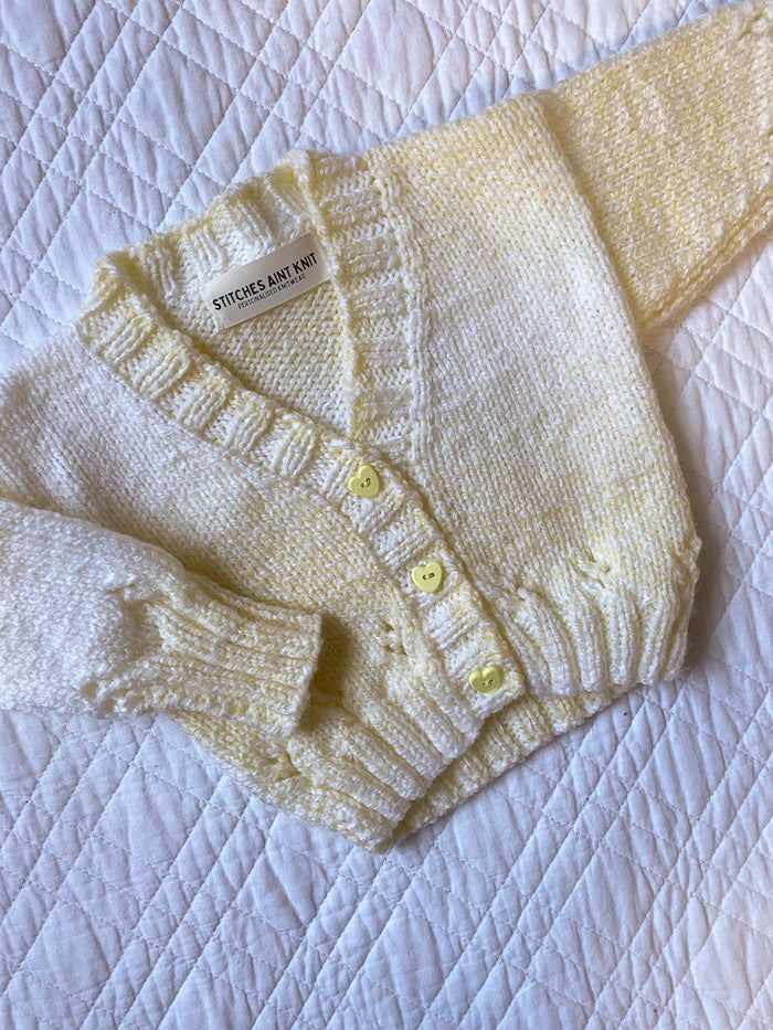 3-6 Months | Hand Knit Cardigan