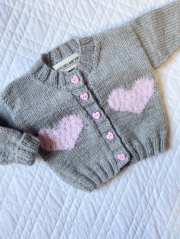 3-6 Months | Hand Knit Cardigan