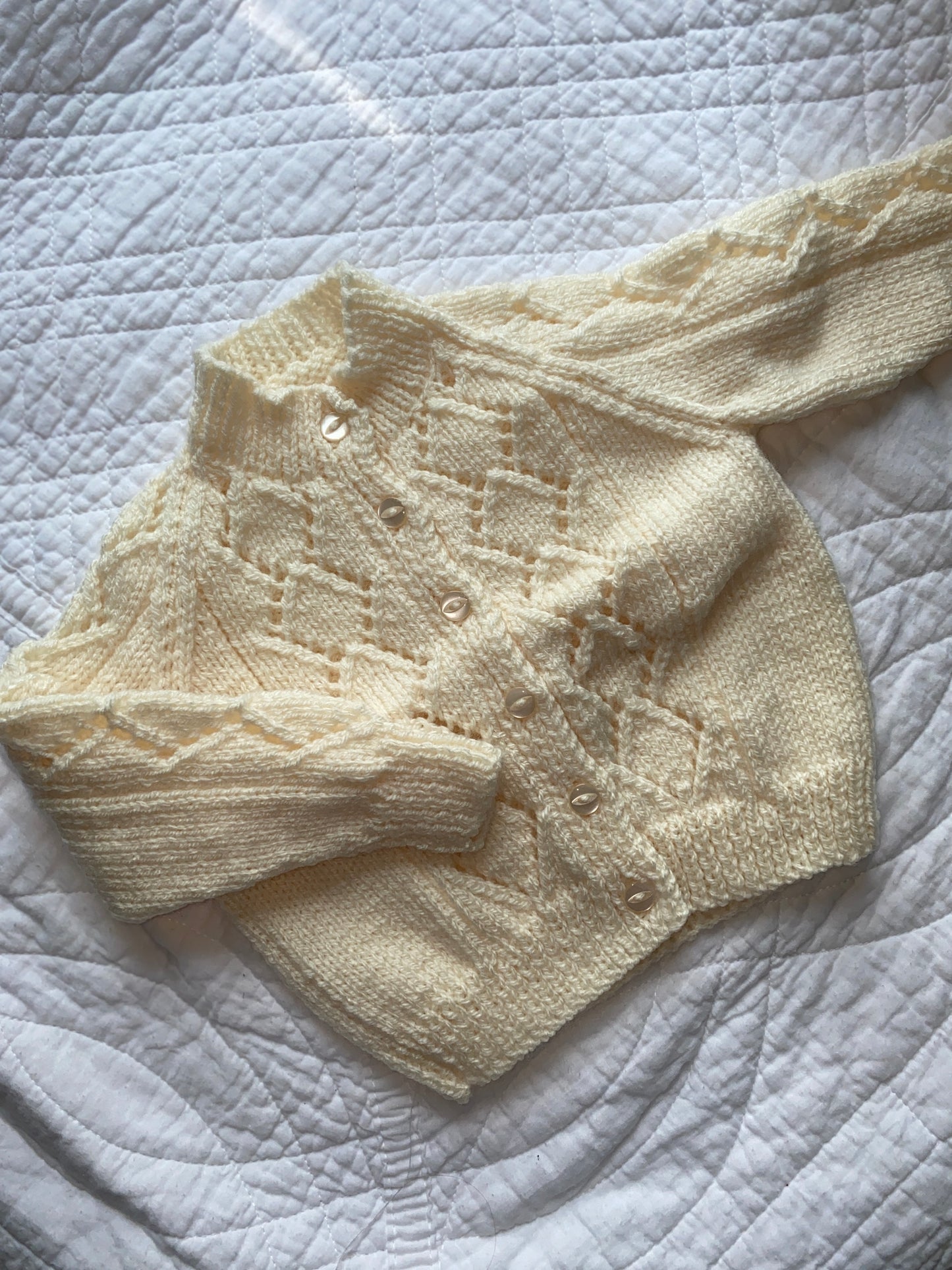 3-6 Months | Hand Knit Cardigan