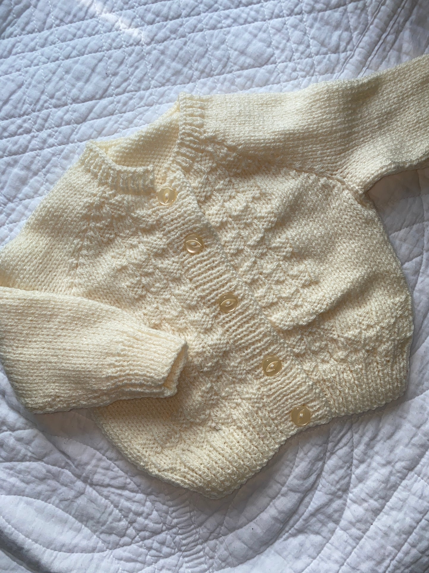 3-6 Months | Hand Knit Cardigan