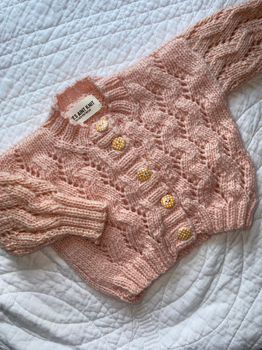 0-3 Months | Hand Knit Cardigan