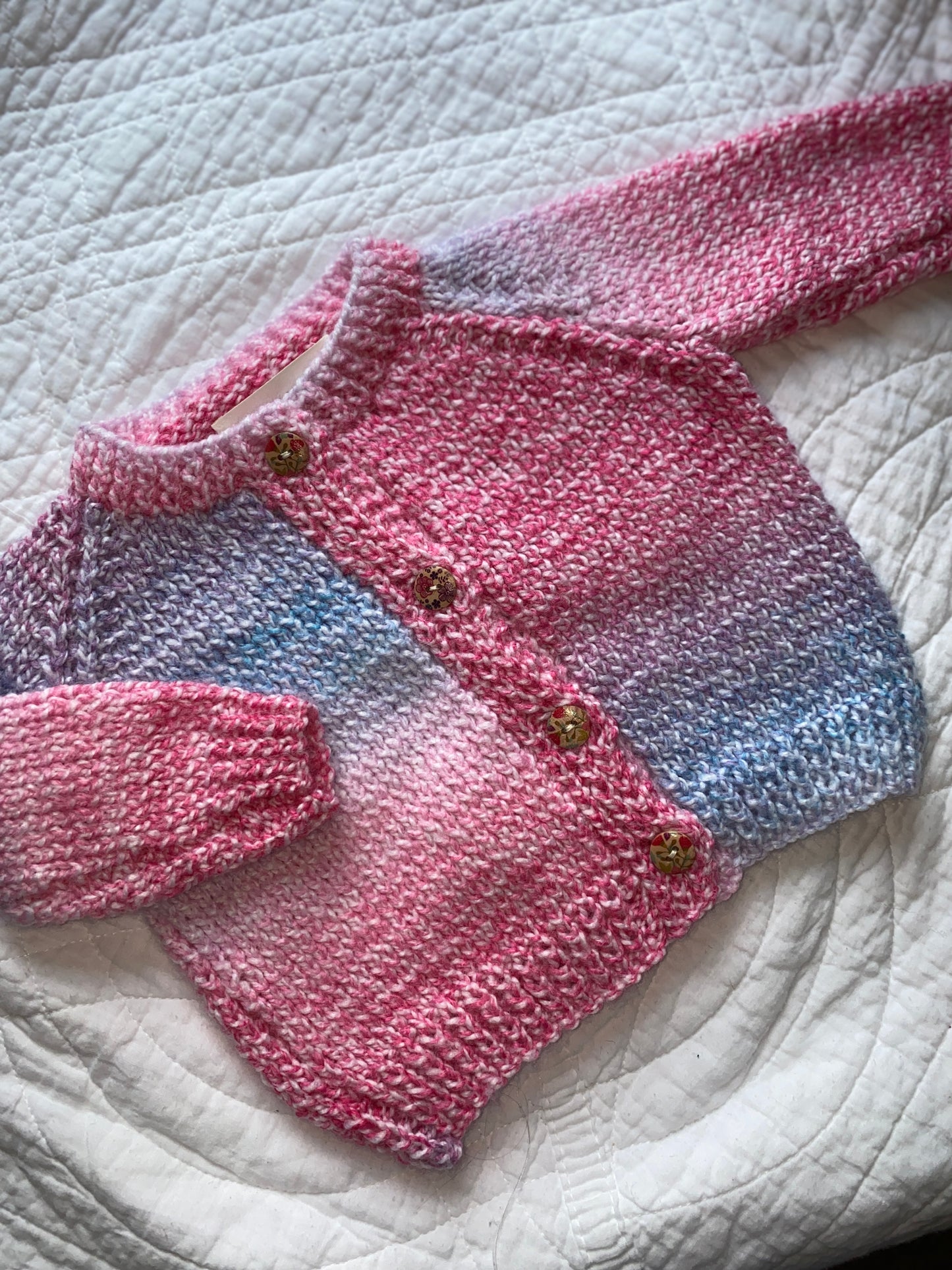 3-6 Months | Hand Knit Cardigan