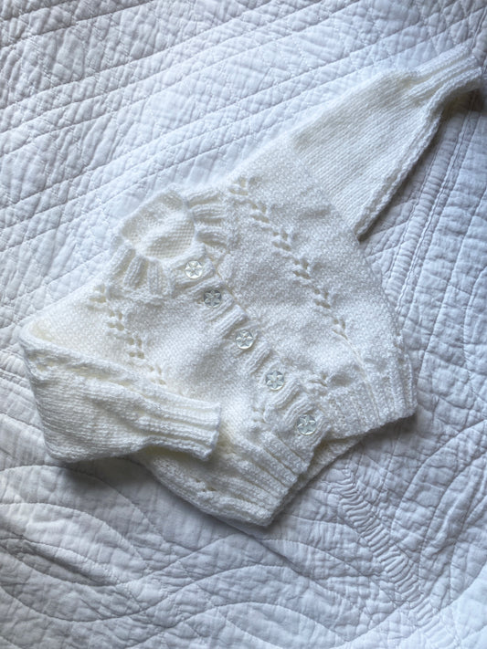 0-3 Months | Hand Knit Cardigan