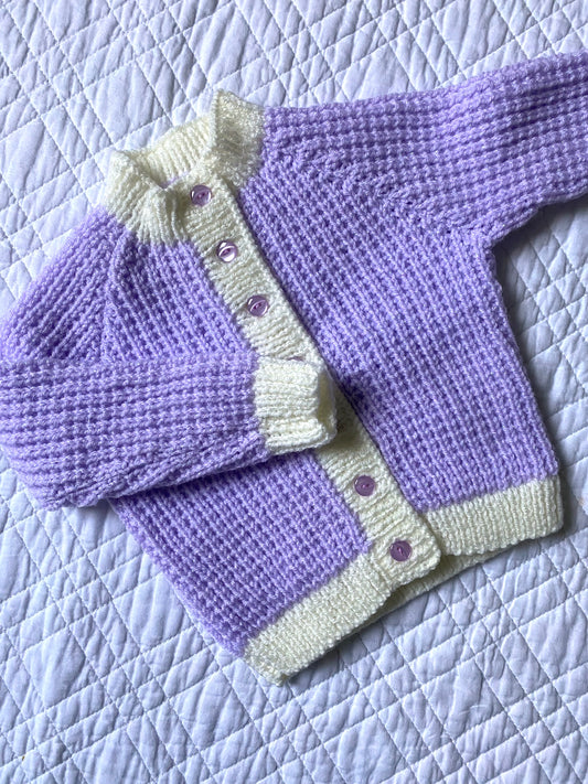 3-6 Months | Hand Knit Cardigan