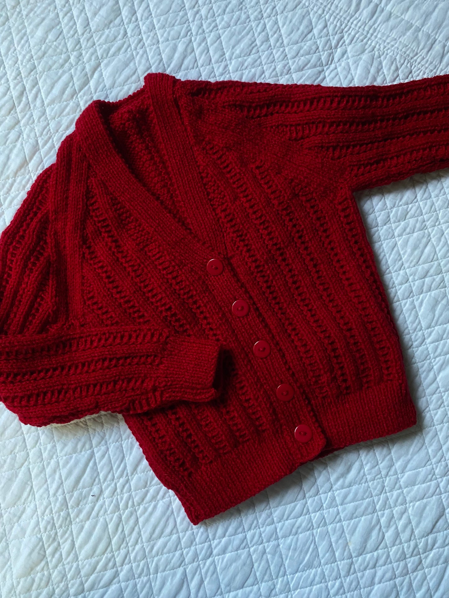 6-12 Months | Hand Knit Cardigan