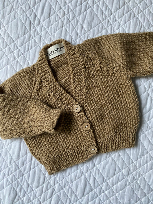 0-3 Months | Hand Knit Cardigan