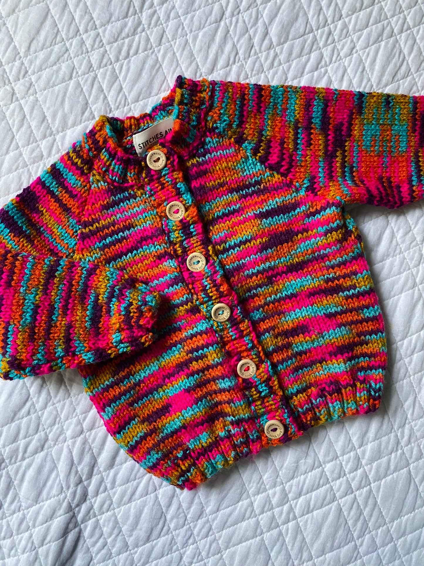 3-6 Months | Hand Knit Cardigan