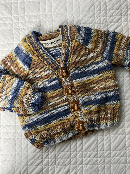 3 Months | Hand Knit Cardigan