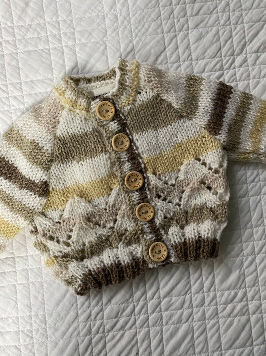 3 Months | Hand Knit Cardigan