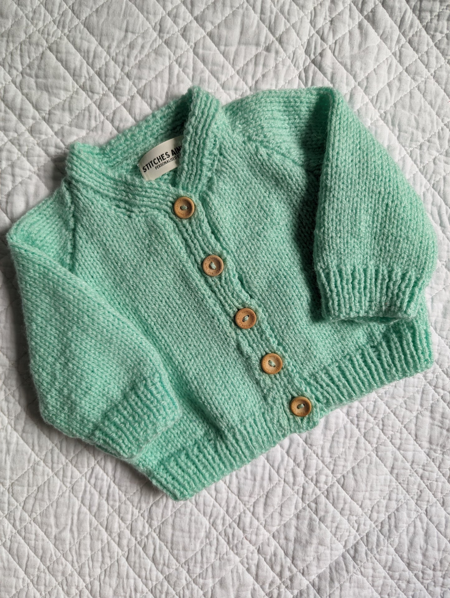 3-6 Months | Hand Knit Cardigan