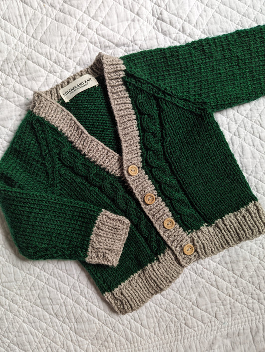 6-12 Months | Hand Knit Cardigan