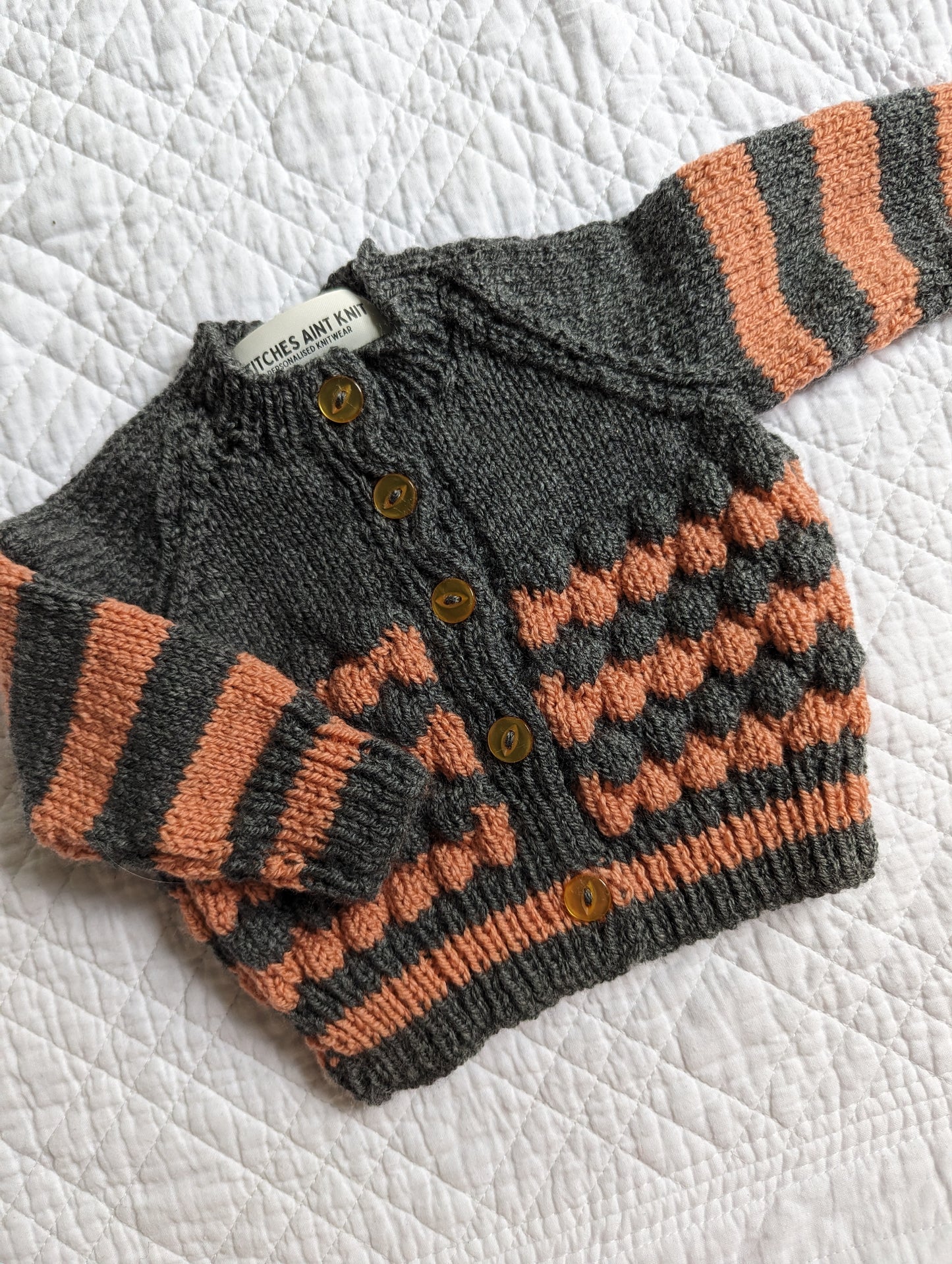 0-3 Months | Hand Knit Cardigan