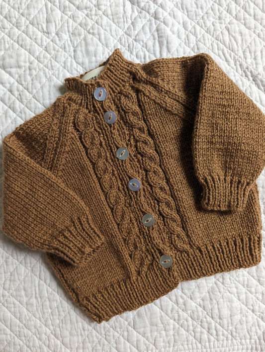 0-3 Months | Hand Knit Cardigan