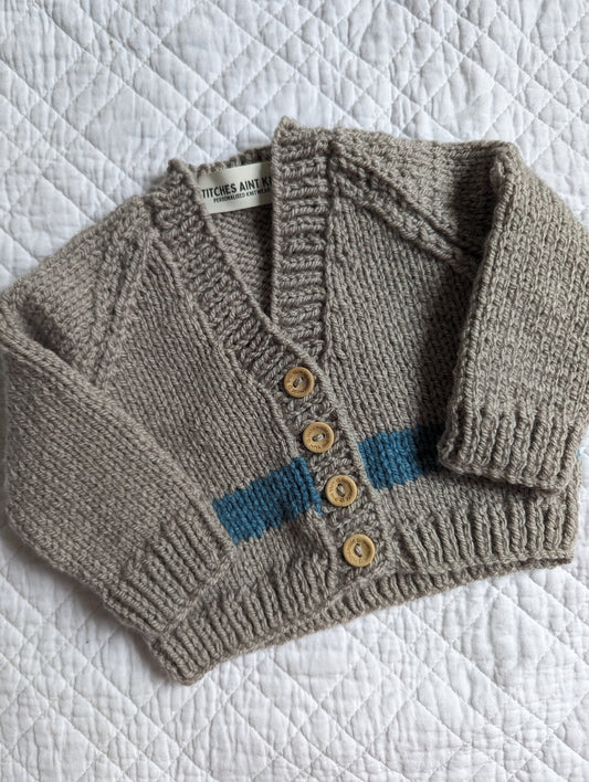 0-3 Months | Hand Knit Cardigan