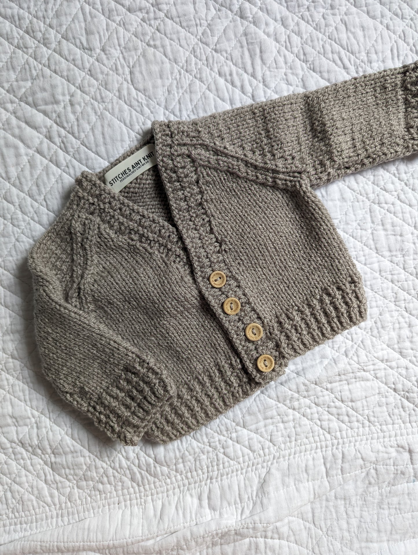 0-3 Months | Hand Knit Cardigan