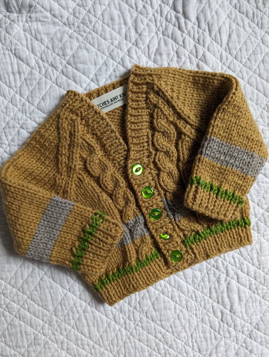 0-3 Months | Hand Knit Cardigan