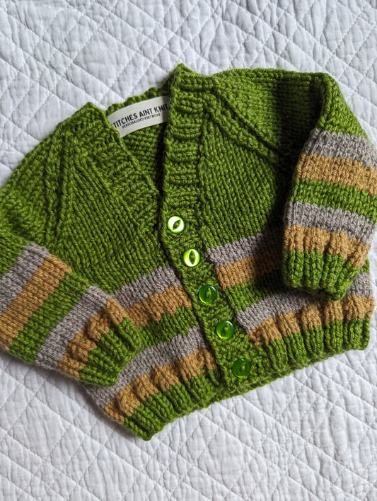 0-3 Months | Hand Knit Cardigan