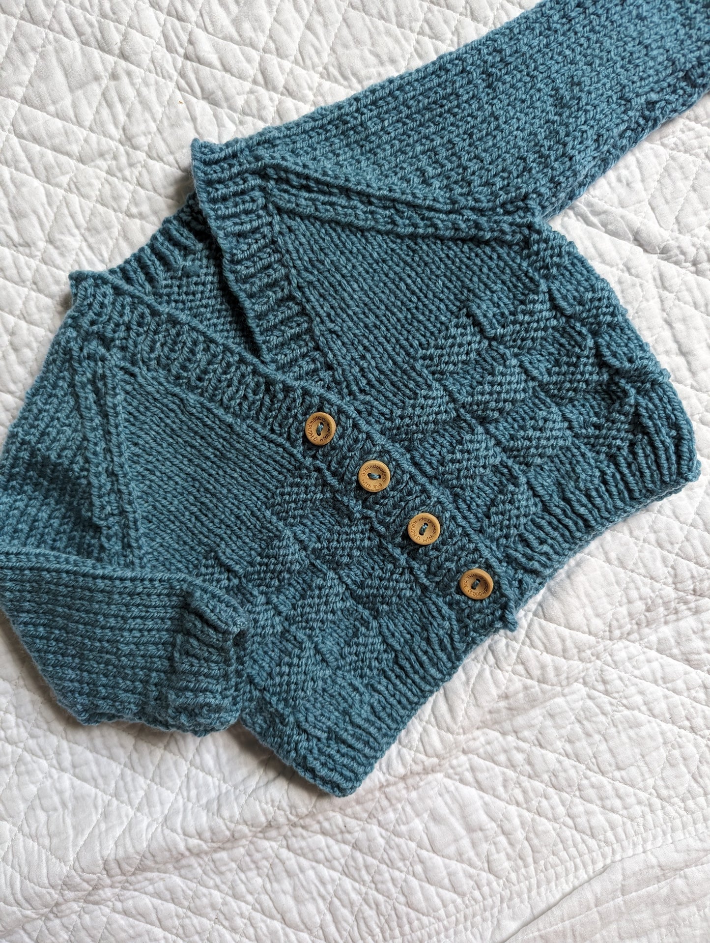 3-6 Months | Hand Knit Cardigan