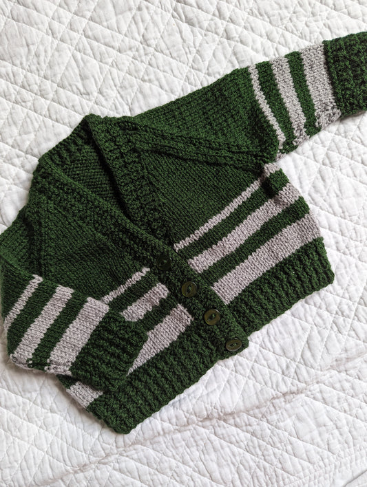 0-3 Months | Hand Knit Cardigan (Oversized)