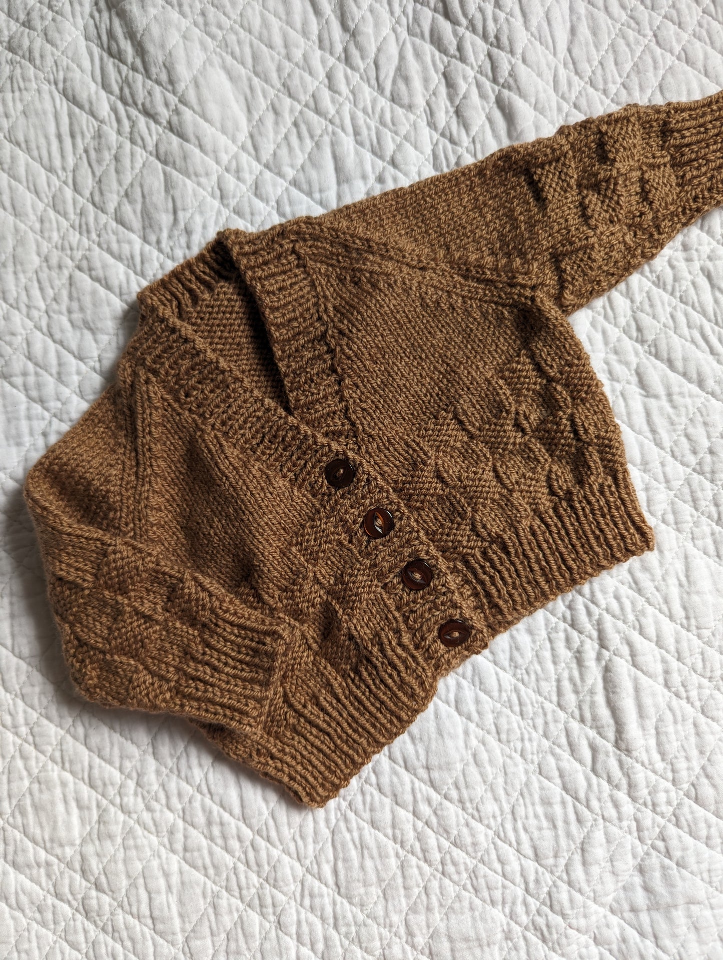 3-6 Months | Hand Knit Cardigan