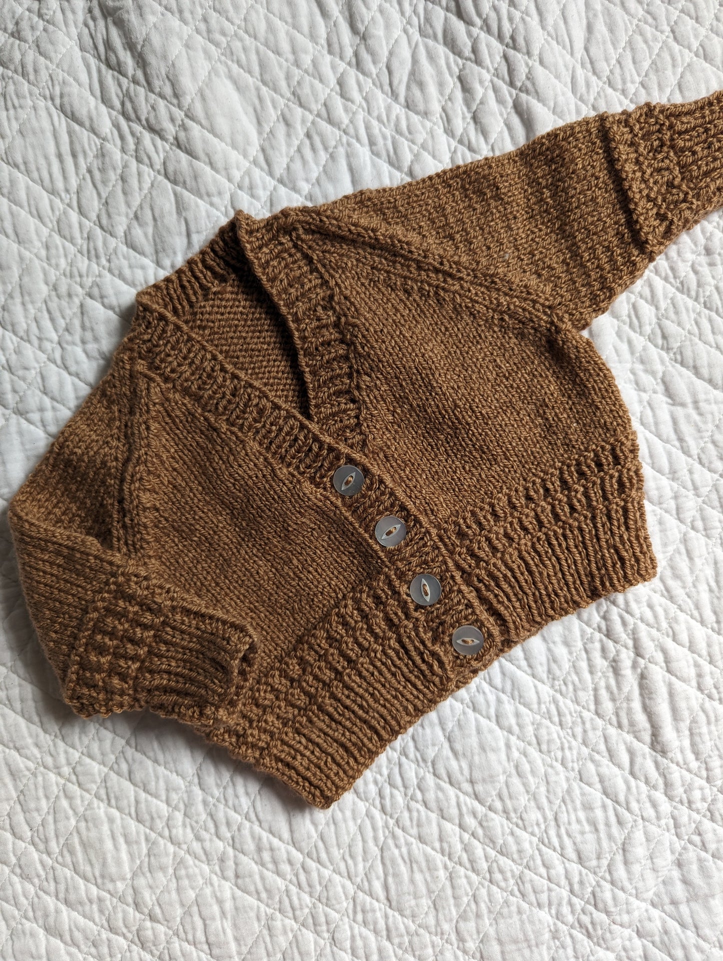 3-6 Months | Hand Knit Cardigan