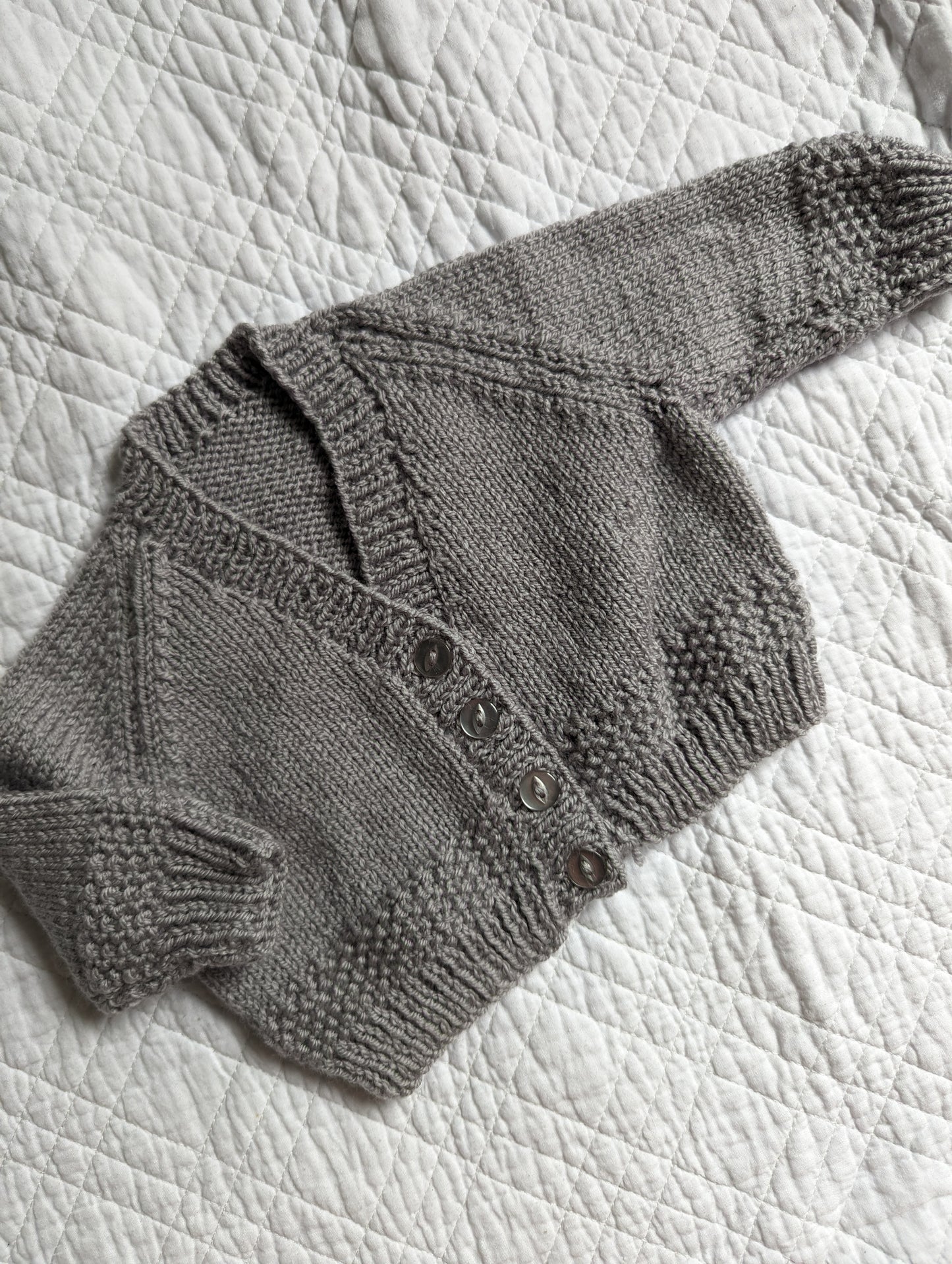 3-6 Months | Hand Knit Cardigan