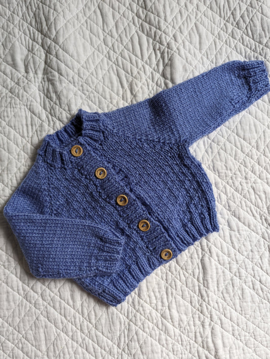 0-3 Months | Hand Knit Cardigan