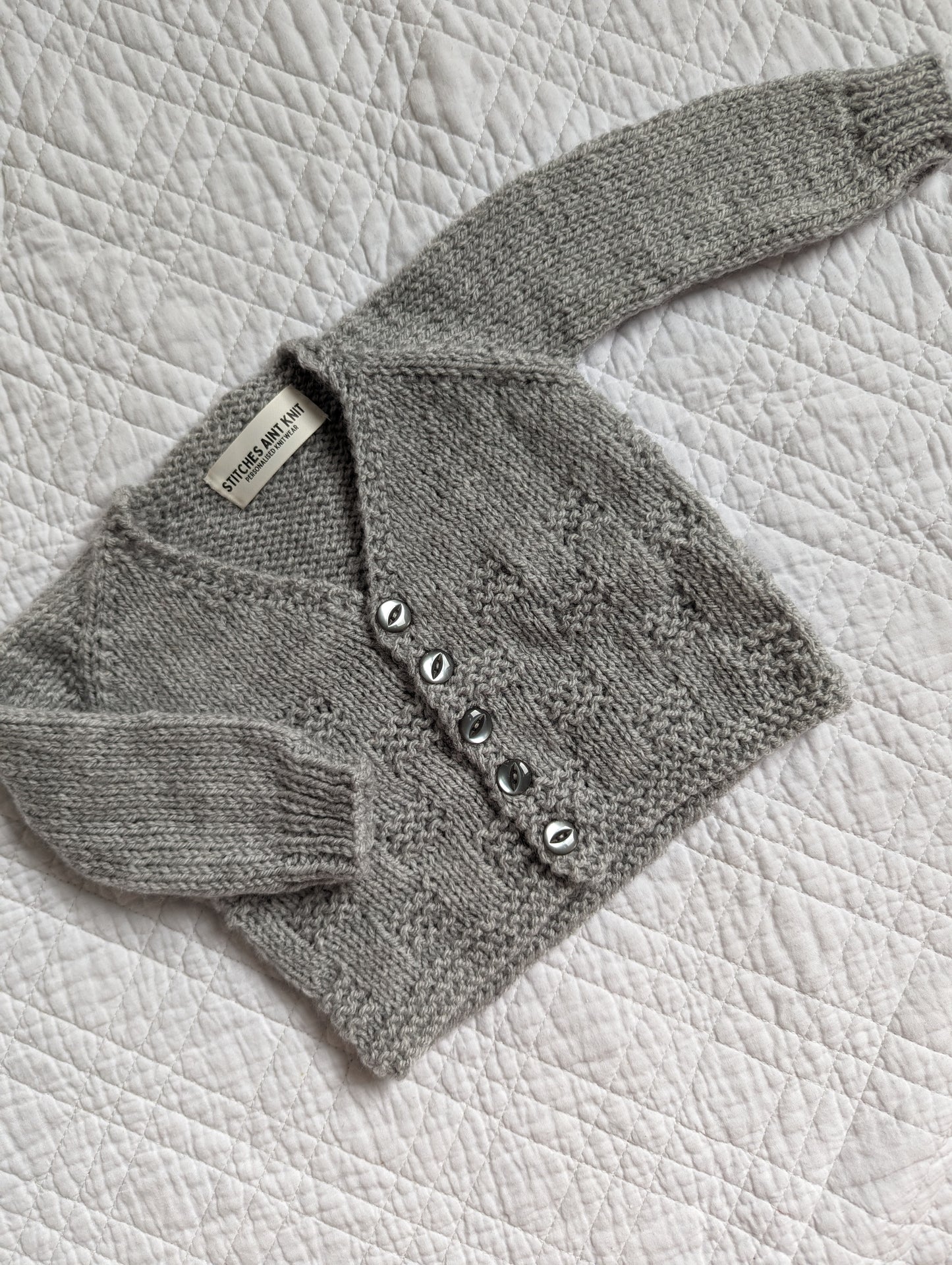 3-6 Months | Hand Knit Cardigan